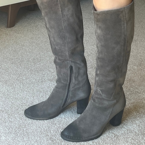 Salamander Suede boots Grey Size 8 - Picture 1 of 15